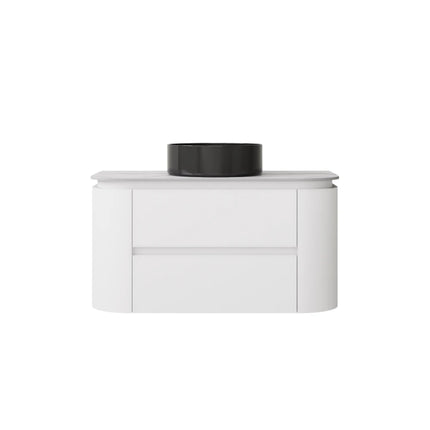 Devito Wall Hung Vanity Matte White