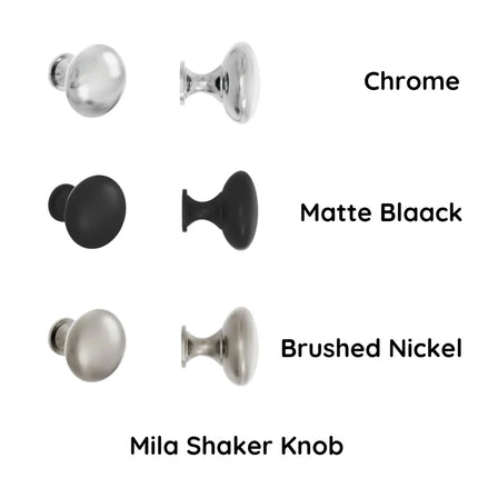 Fienza Mila Shaker Front Wall Hung Vanity Handle in Colours