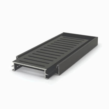 [Bulk Buy Per Full Length] Ezy Flow 21mm Linear Grate Brushed Black