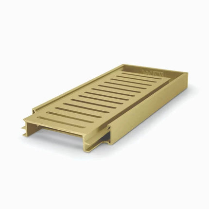 [Bulk Buy Per Full Length] Ezy Flow 21mm Linear Grate Brushed Gold