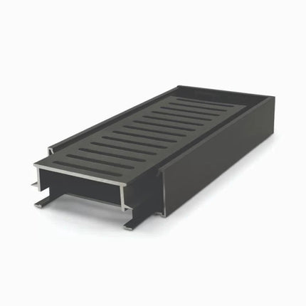 Ezy Flow 35mm Linear Grate Brushed Black 1000~5600mm