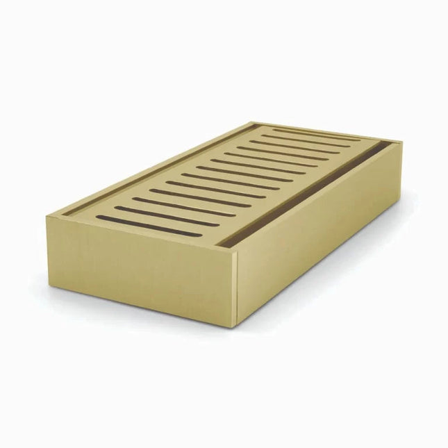 Ezy Flow 35mm Linear Grate Brushed Gold 1000~5600mm
