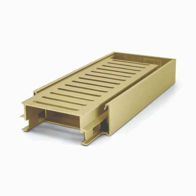Ezy Flow 35mm Linear Grate Brushed Gold 1000~5600mm