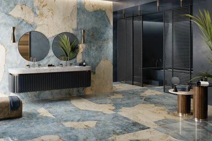 Megaslim Slab Lava Azure Polished 2800X1200X6