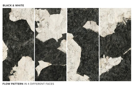 Megaslim Slab Lava Black & White Polished 2800X1200X6