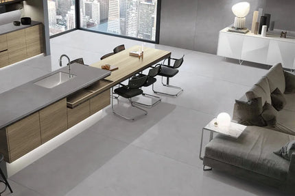 Megaslim Slab Silk Grey Natural 3200X1600X12