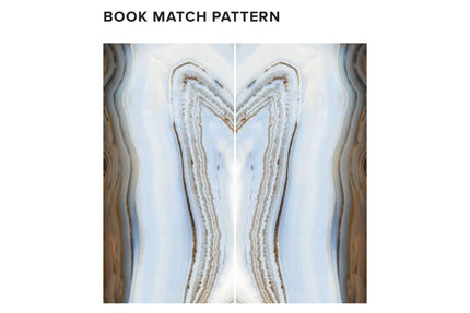 Megaslim Slab Passion Agate White Polished 3200X1600X6.5