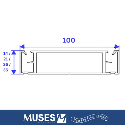 Ezy Flow 35mm Linear Grate Brushed Silver 1000~5600mm