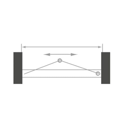 Semi-Frame Bi-Fold Swing Door 700-820X2000mm