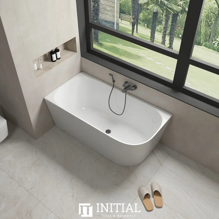 Nada 1300 Corner Bathtub Non-Over Flow Gloss White 1300X700X590 , Left Corner