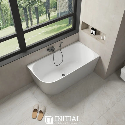 Nada 1300 Corner Bathtub Non-Over Flow Gloss White 1300X700X590 , Right Corner