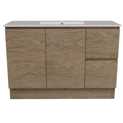 Timberline Nevada Vanity Floor Standing with Ceramic/Mineral Composite Top 600-1800mm