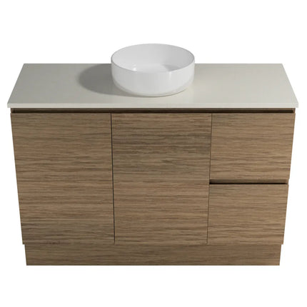 Timberline Nevada Vanity Floor Standing with SilkSurface Top & Above Counter Basin 600-1800mm