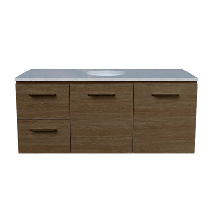 Timberline Nevada Vanity Wall Hung with SilkSurface Top & Under Counter Basin 600-1800mm