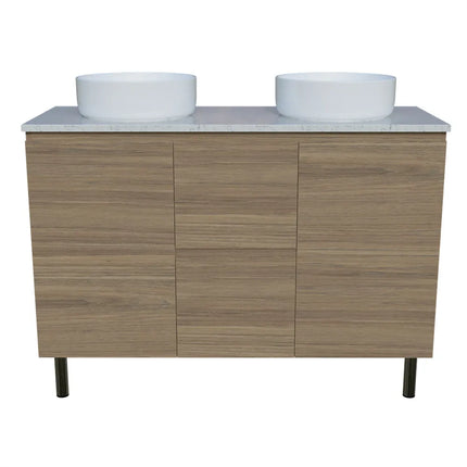 Timberline Nevada Vanity on Legs with SilkSurface Top & Above Counter Basin 600-1800mm