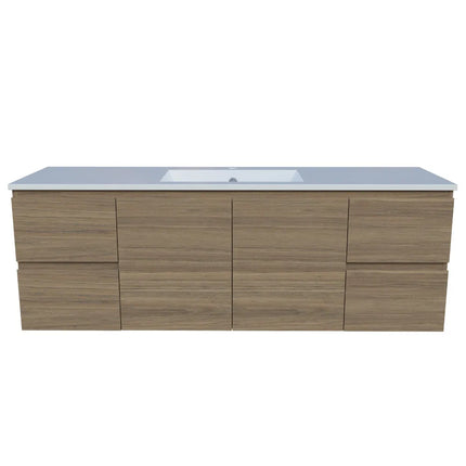 Timberline Nevada Vanity Wall Hung with Ceramic/Mineral Composite Top