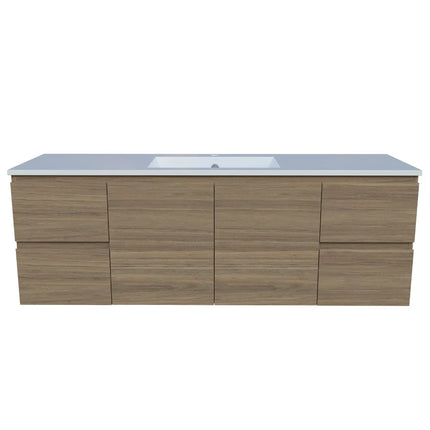 Timberline Nevada Vanity Wall Hung with Ceramic/Mineral Composite Top 600-1800mm
