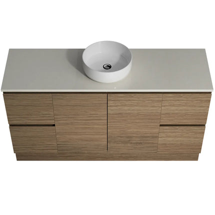 Timberline Nevada Vanity Floor Standing with SilkSurface Top & Above Counter Basin 600-1800mm