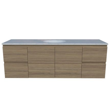 Timberline Nevada Vanity Wall Hung with SilkSurface Top & Under Counter Basin 600-1800mm