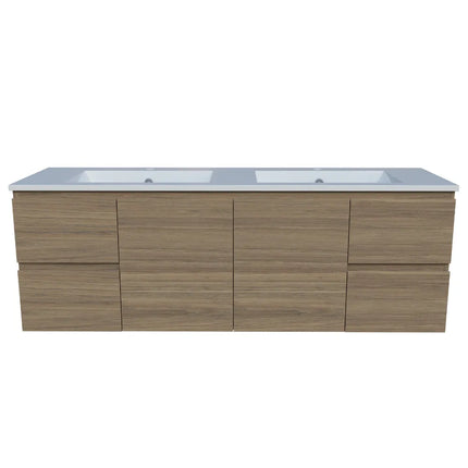 Timberline Nevada Vanity Wall Hung with Ceramic/Mineral Composite Top 600-1800mm
