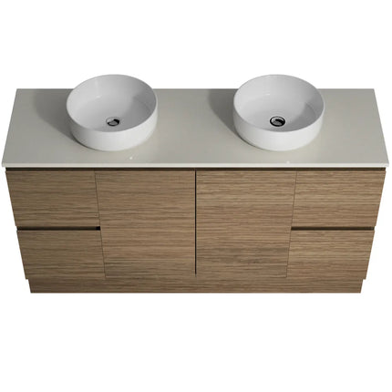 Timberline Nevada Vanity Floor Standing with SilkSurface Top & Above Counter Basin 600-1800mm