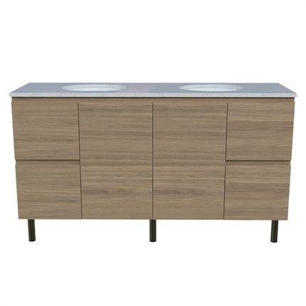 Timberline Nevada Vanity on Legs with SilkSurface Top & Under Counter Basin 600-1800mm