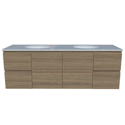 Timberline Nevada Vanity Wall Hung with SilkSurface Top & Under Counter Basin 600-1800mm