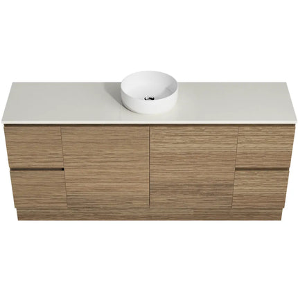 Timberline Nevada Vanity Floor Standing with SilkSurface Top & Above Counter Basin 600-1800mm
