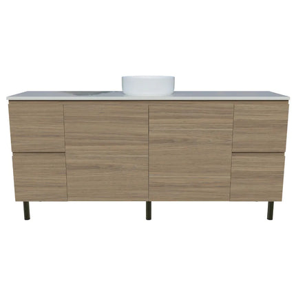 Timberline Nevada Vanity on Legs with SilkSurface Top & Above Counter Basin 600-1800mm