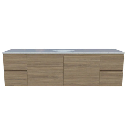 Timberline Nevada Vanity Wall Hung with SilkSurface Top & Under Counter Basin 600-1800mm