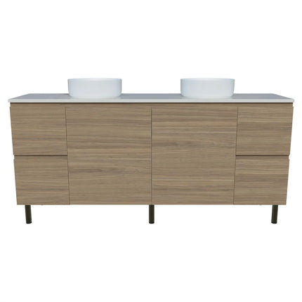 Timberline Nevada Vanity on Legs with SilkSurface Top & Above Counter Basin 600-1800mm