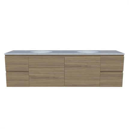 Timberline Nevada Vanity Wall Hung with SilkSurface Top & Under Counter Basin 600-1800mm
