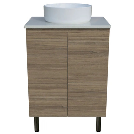 Timberline Nevada Vanity on Legs with SilkSurface Top & Above Counter Basin 600-1800mm