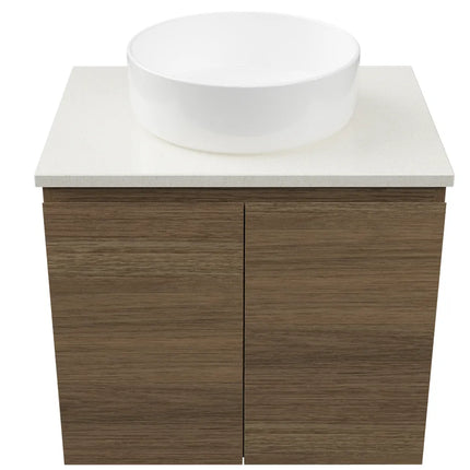 Timberline Nevada Vanity Wall Hung with SilkSurface Top & Above Counter Basin 600-1800mm
