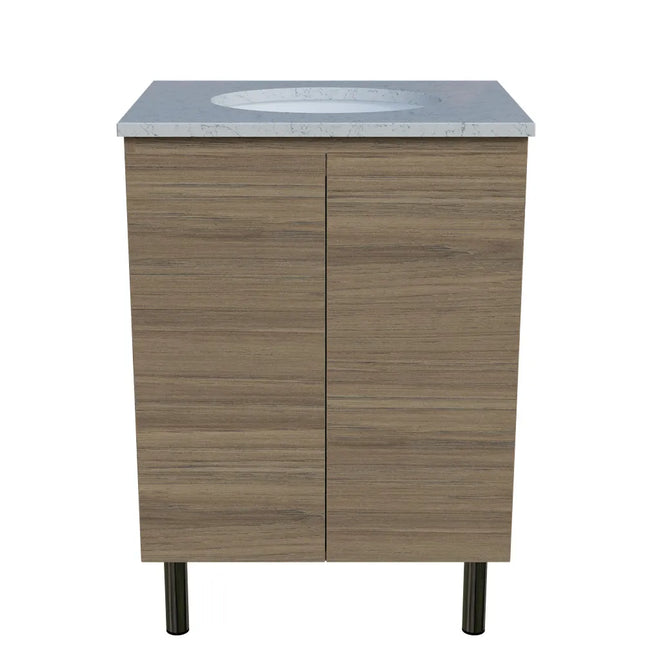 Timberline Nevada Vanity on Legs with SilkSurface Top & Under Counter Basin 600-1800mm