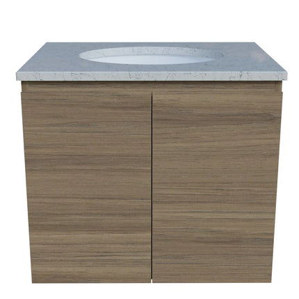 Timberline Nevada Vanity Wall Hung with SilkSurface Top & Under Counter Basin 600-1800mm