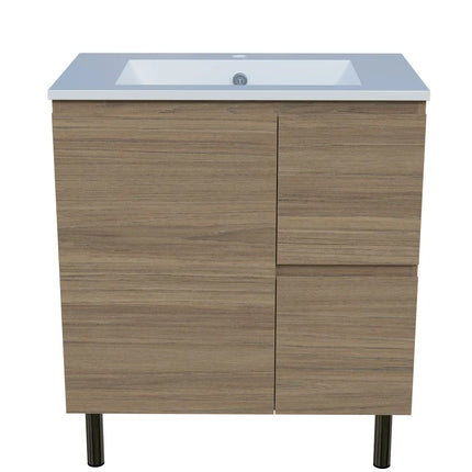 Timberline Nevada Vanity On Legs with Ceramic/Mineral Composite Top 600-1800mm