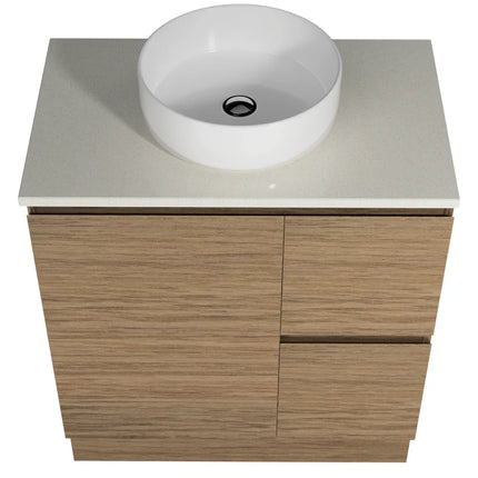 Timberline Nevada Vanity Floor Standing with SilkSurface Top & Above Counter Basin 600-1800mm