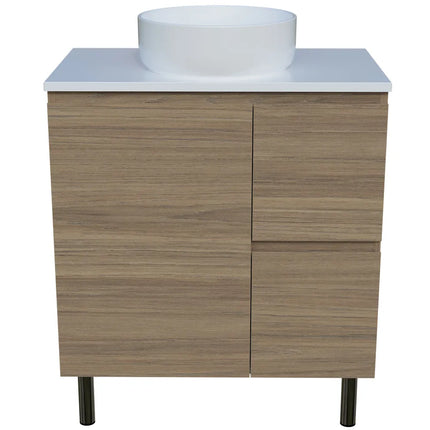 Timberline Nevada Vanity on Legs with SilkSurface Top & Above Counter Basin 600-1800mm