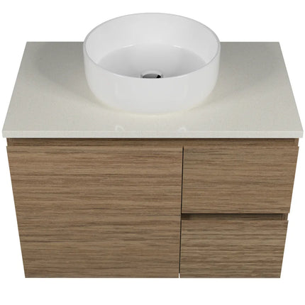 Timberline Nevada Vanity Wall Hung with SilkSurface Top & Above Counter Basin