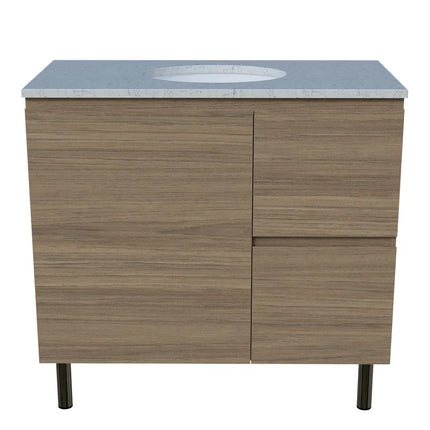 Timberline Nevada Vanity on Legs with SilkSurface Top & Under Counter Basin 600-1800mm