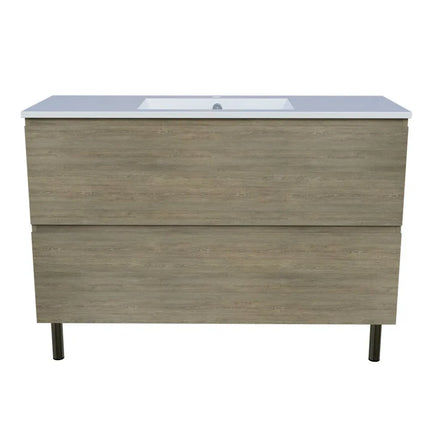 Timberline Nevada Plus Vanity On Legs with Ceramic/Mineral Composite Top 600-1800mm