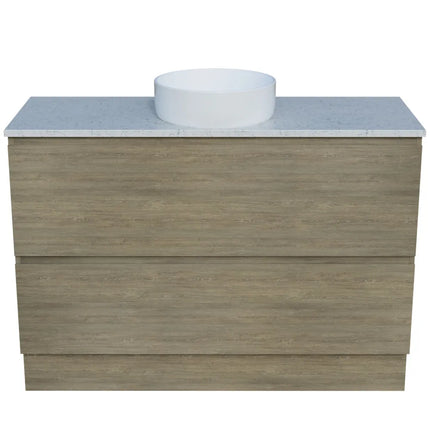 Timberline Nevada Plus Vanity Floor Standing with SilkSurface Top & Above Counter Basin 600-1800mm