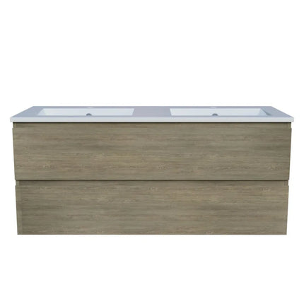 Timberline Nevada Plus Vanity Wall Hung with Ceramic/Mineral Composite Top 600-1800mm