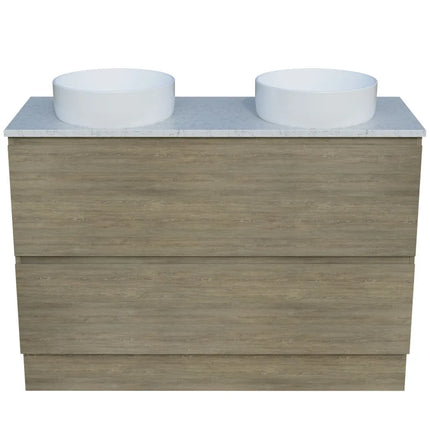 Timberline Nevada Plus Vanity Floor Standing with SilkSurface Top & Above Counter Basin 600-1800mm