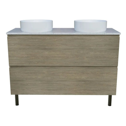 Timberline Nevada Plus Vanity on Legs with SilkSurface Top & Above Counter Basin 600-1800mm