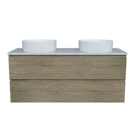 Timberline Nevada Plus Vanity Wall Hung with SilkSurface Top & Above Counter Basin 600-1800mm