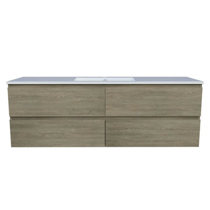 Timberline Nevada Plus Vanity Wall Hung with Ceramic/Mineral Composite Top