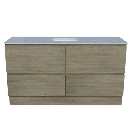 Timberline Nevada Plus Vanity Floor Standing with SilkSurface Top & Under Counter Basin 600-1800mm