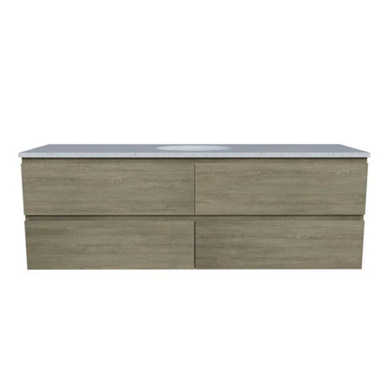 Timberline Nevada Plus Vanity Wall Hung with SilkSurface Top & Under Counter Basin 600-1800mm